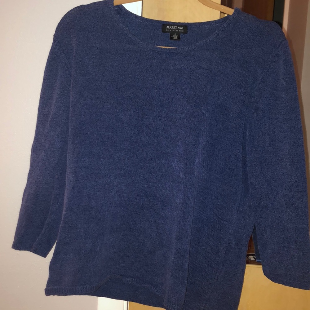 navy sweater